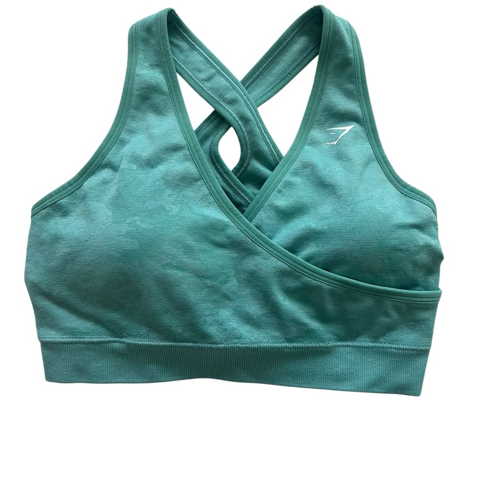 Gymshark Camo Seamless Cross-Back Sports Bra Size Medium
